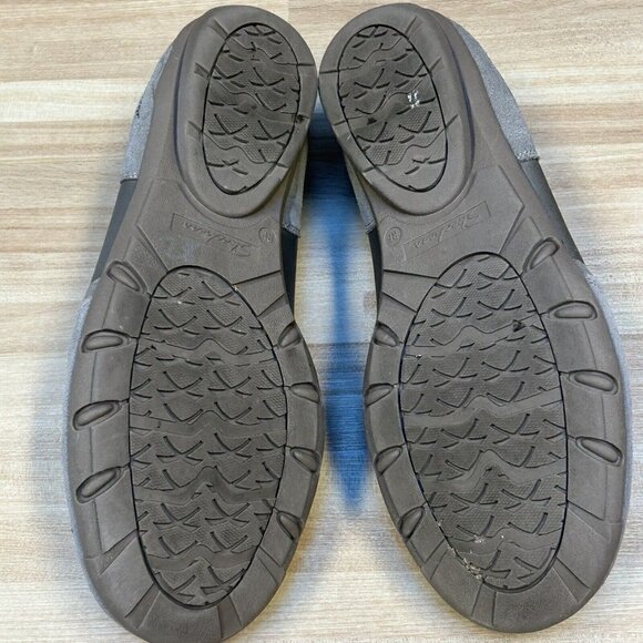 Skechers Women 8.5 Career 9 To 5 Comfort Shoes Taupe Leather Memory Foam Slip on - Picture 8 of 9